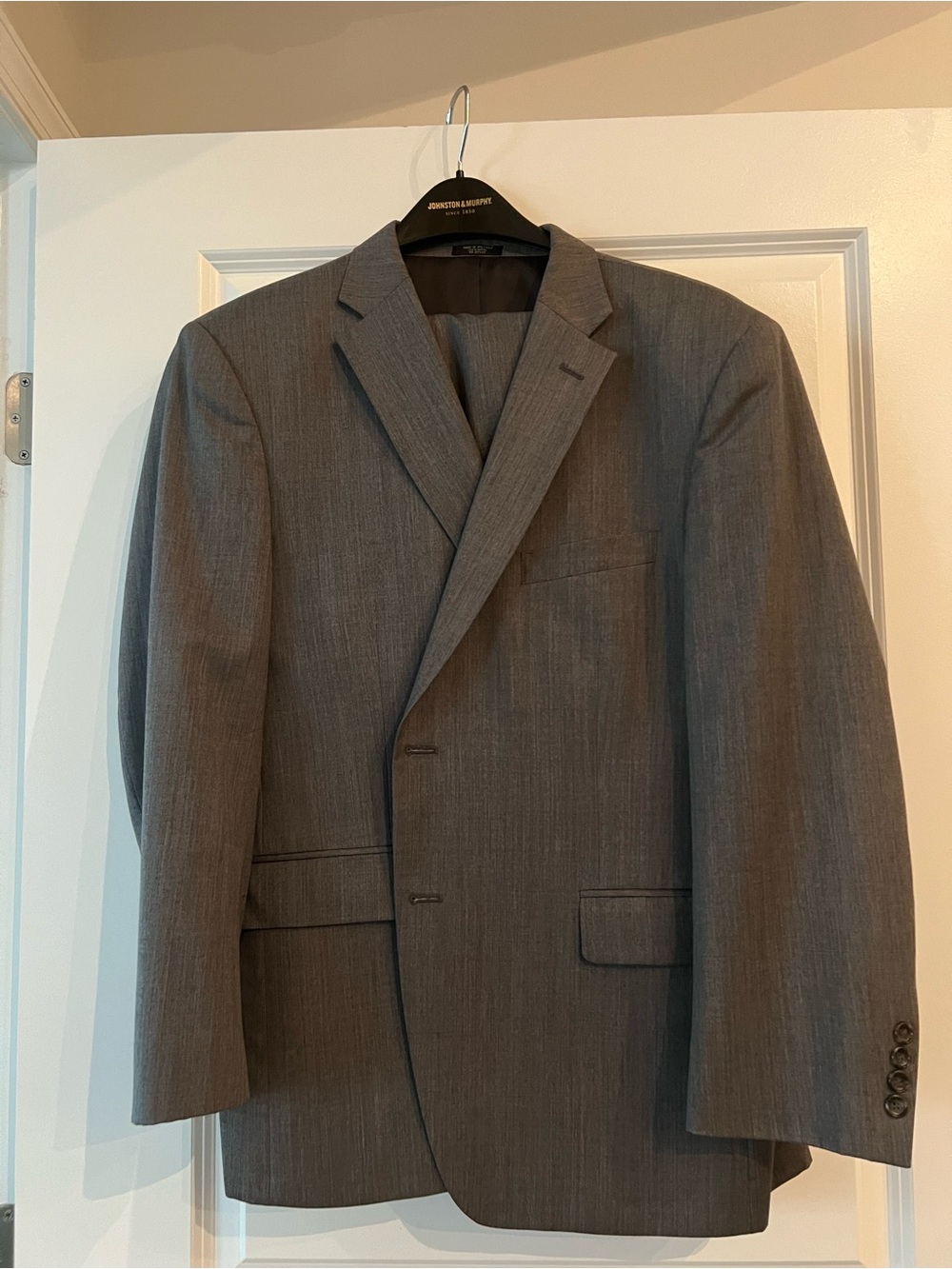 Men's Gray Blazer - Classic Tailored Suit Jacket and matching pants